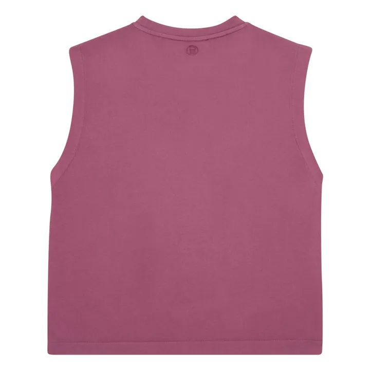 SMALLABLE BASICS T-shirts Femme Sans manches Coton Bio | Prune