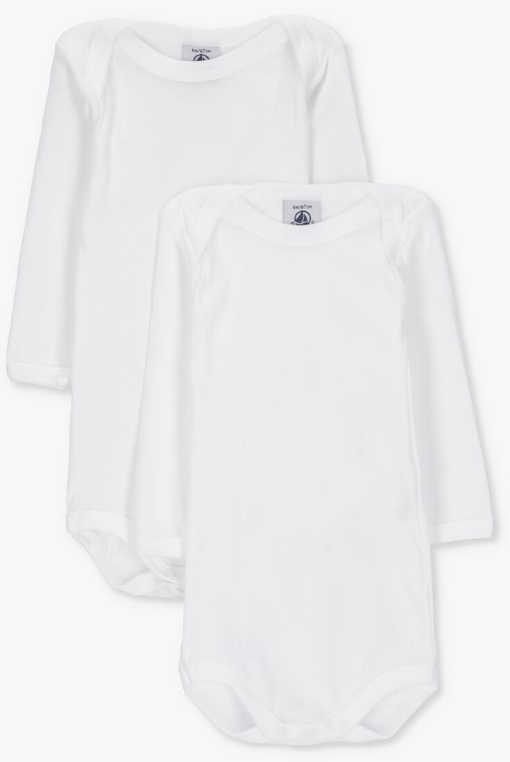 PETIT BATEAU witte petit bateau  2 bodies naiss ml