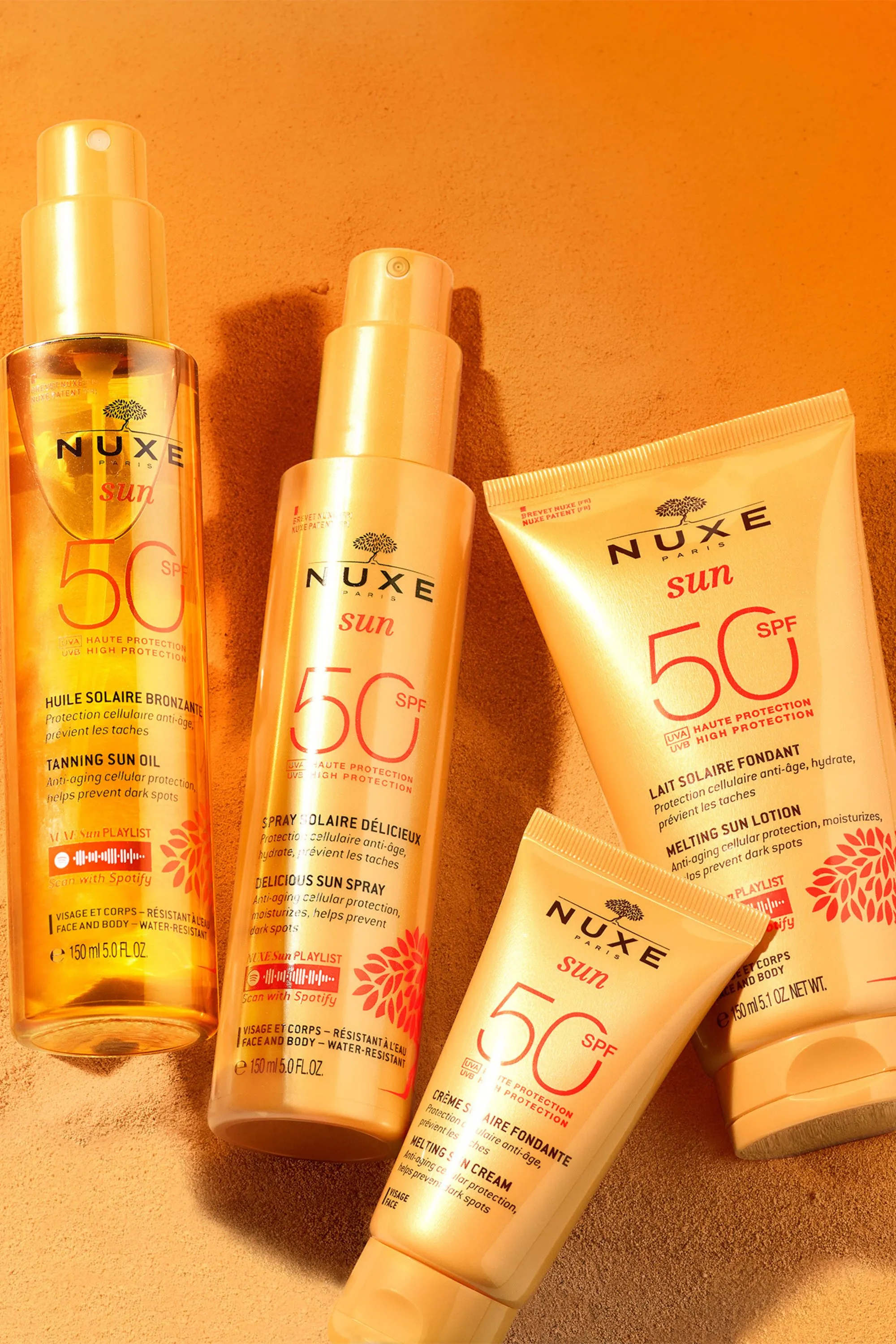 Nuxe Spray fondant visage et corps haute protection SPF50 Nuxe Sun-50 ml