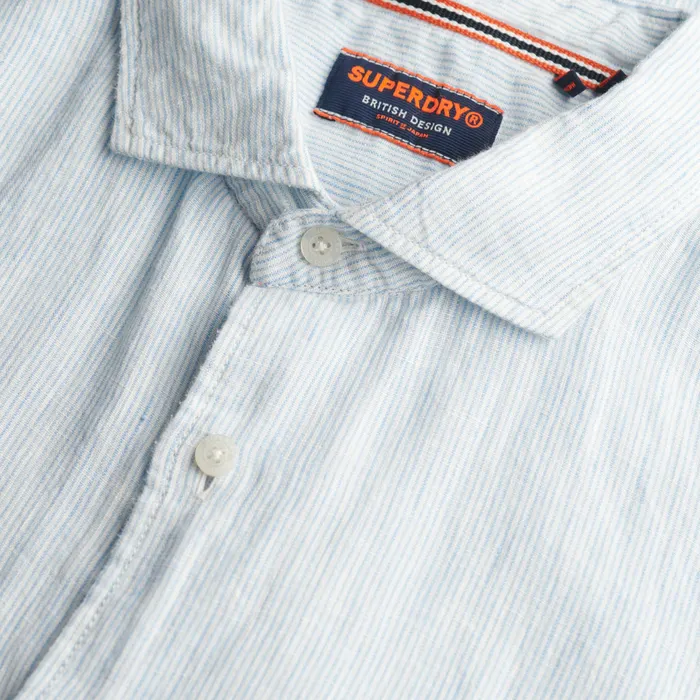 Superdry Vacation Linen SS Overhemd Heren