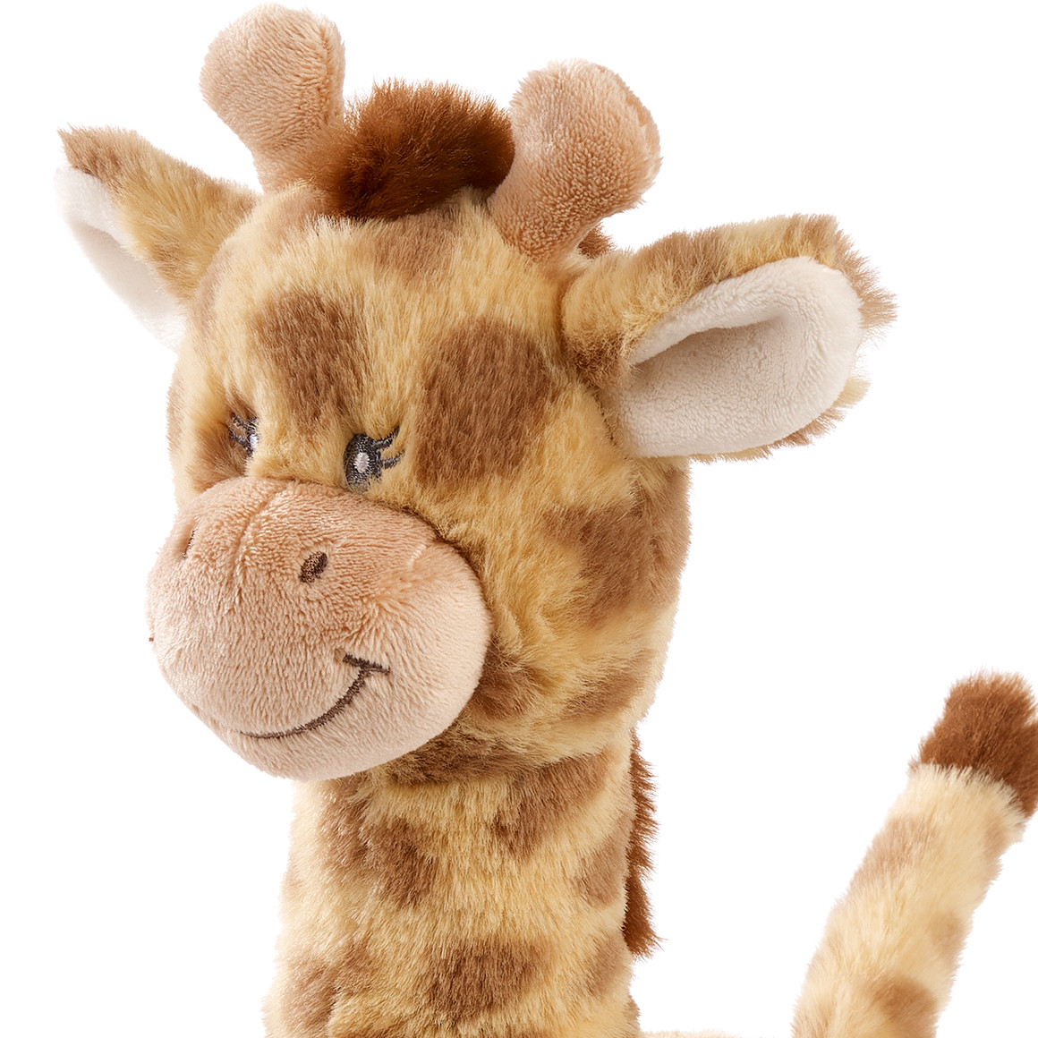 Topolino Plüschgiraffe in weicher Qualität braun / dunkelgelb