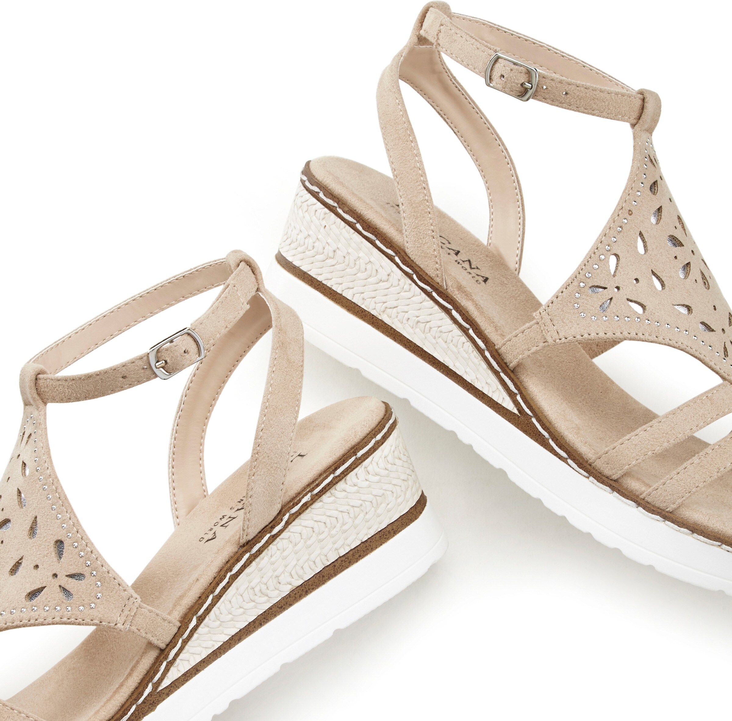 LASCANA Sandalette in beige