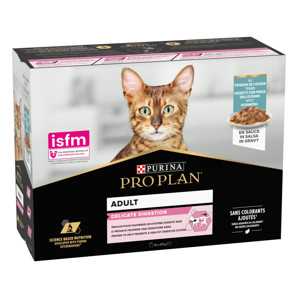 Pro Plan Delicate Nutrisavour Adult Zeevis10 x 85 gr