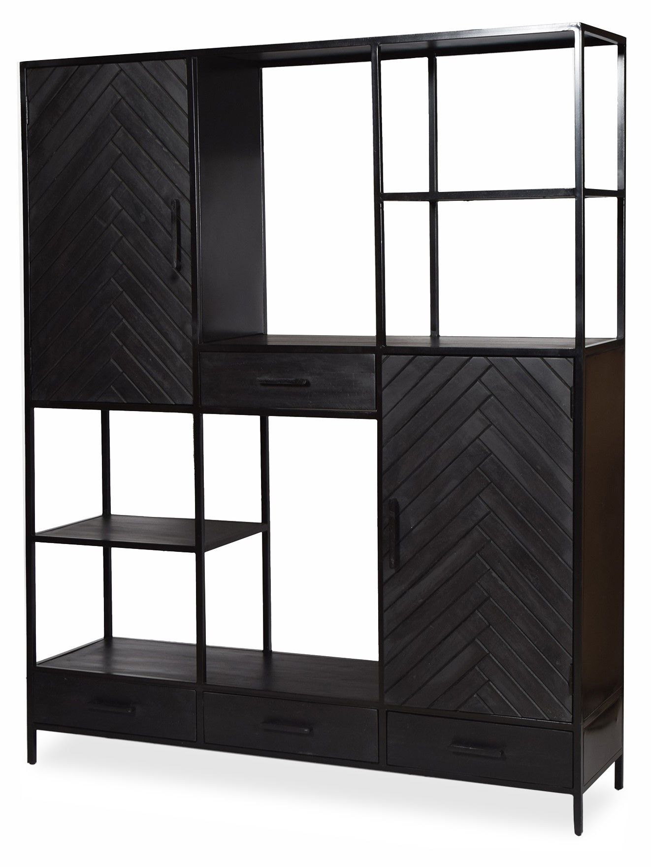 Boekenkast York B160 x D40 x H200 cm