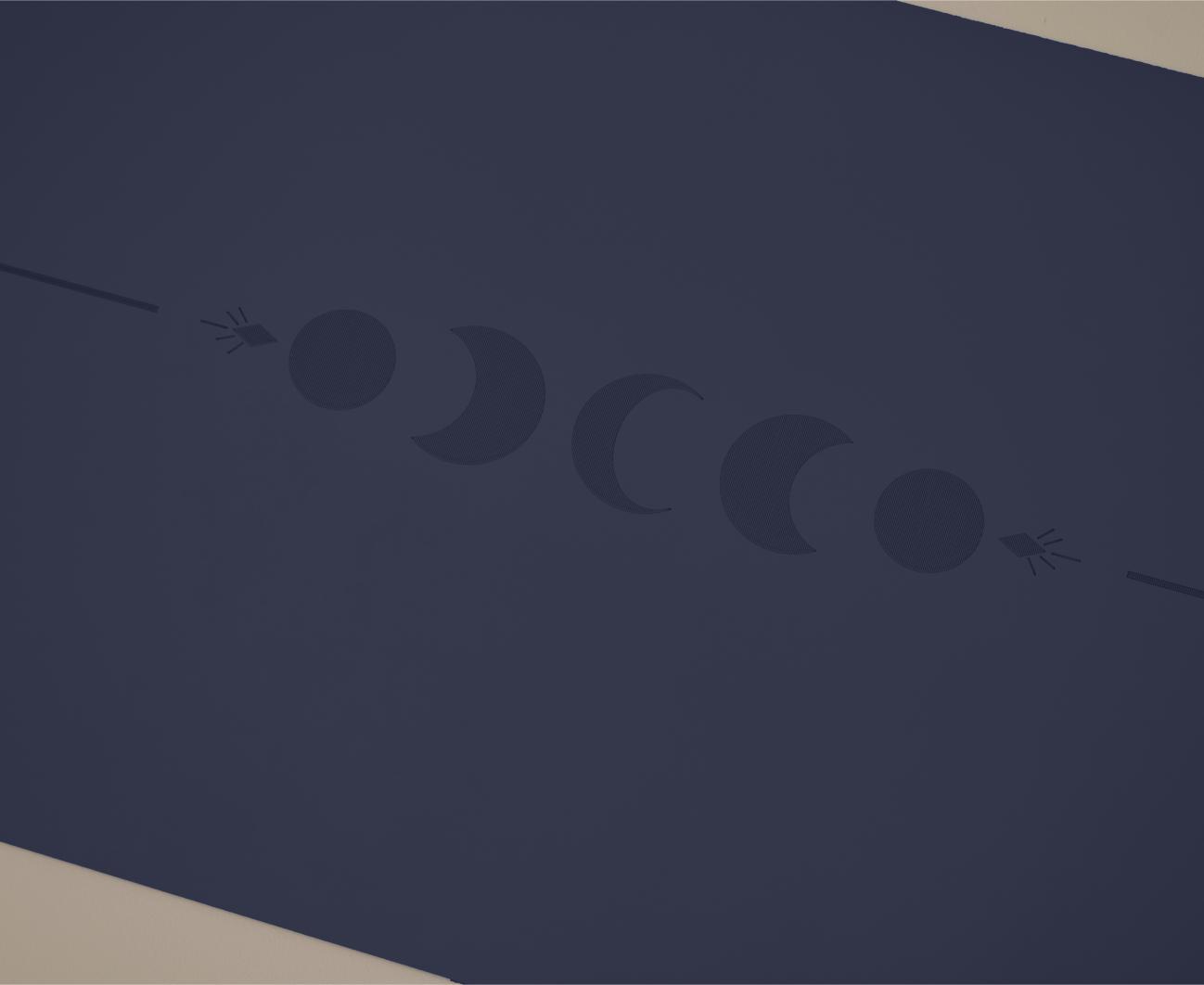 Moonchild Yoga Mat Navy Blue