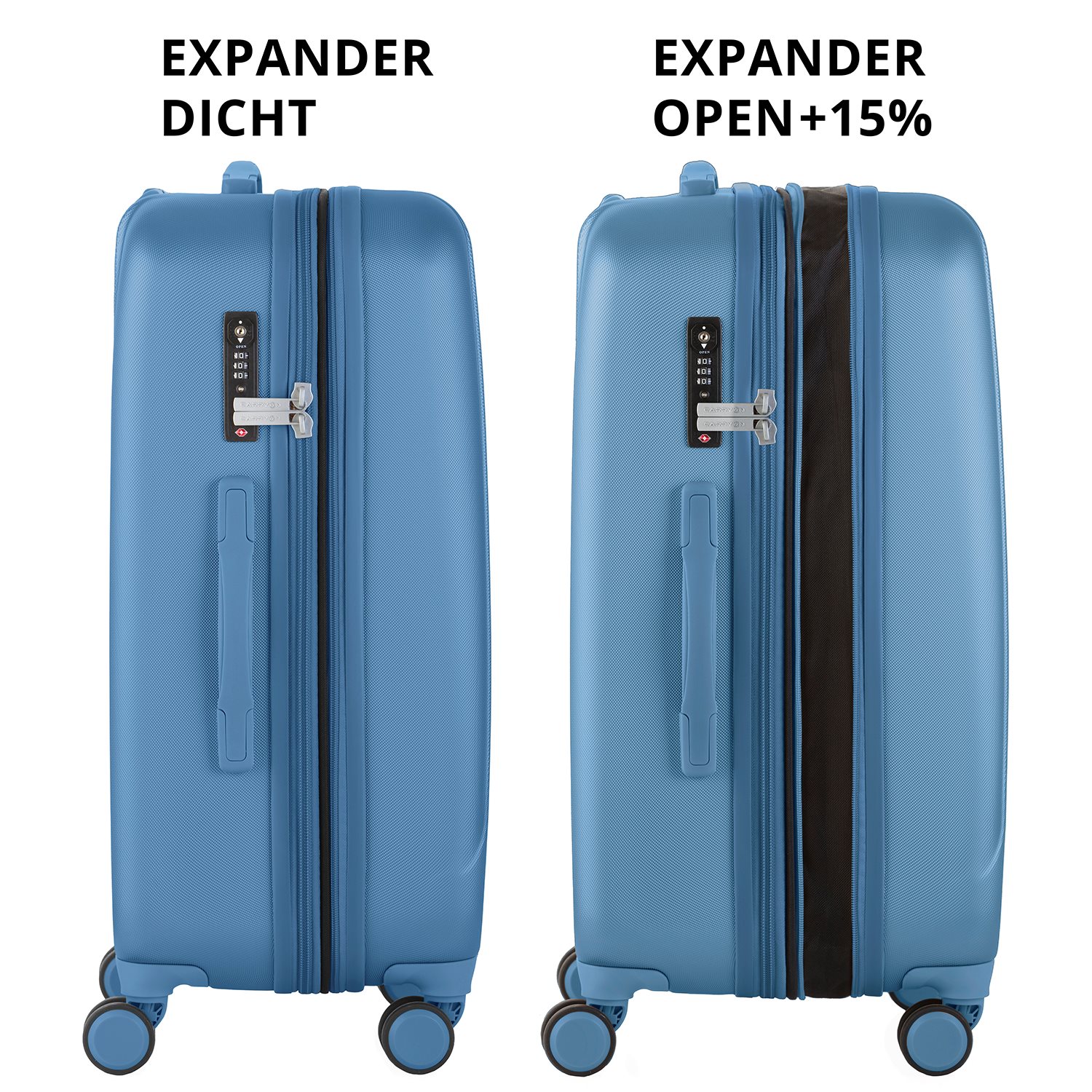 CarryOn Skyhopper 4 Wiel Trolley 68 Expandable cool blue