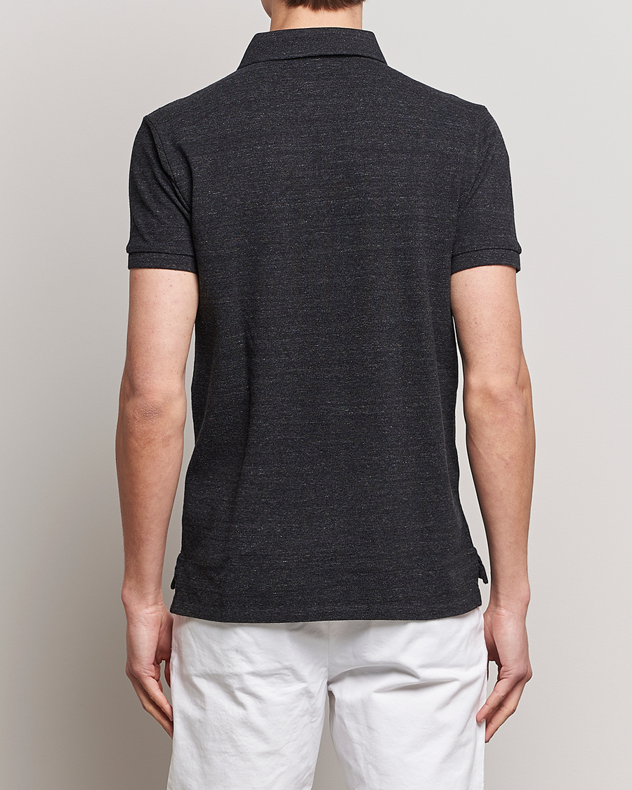 Polo Ralph Lauren Custom Slim Fit Polo Black Marl Heather