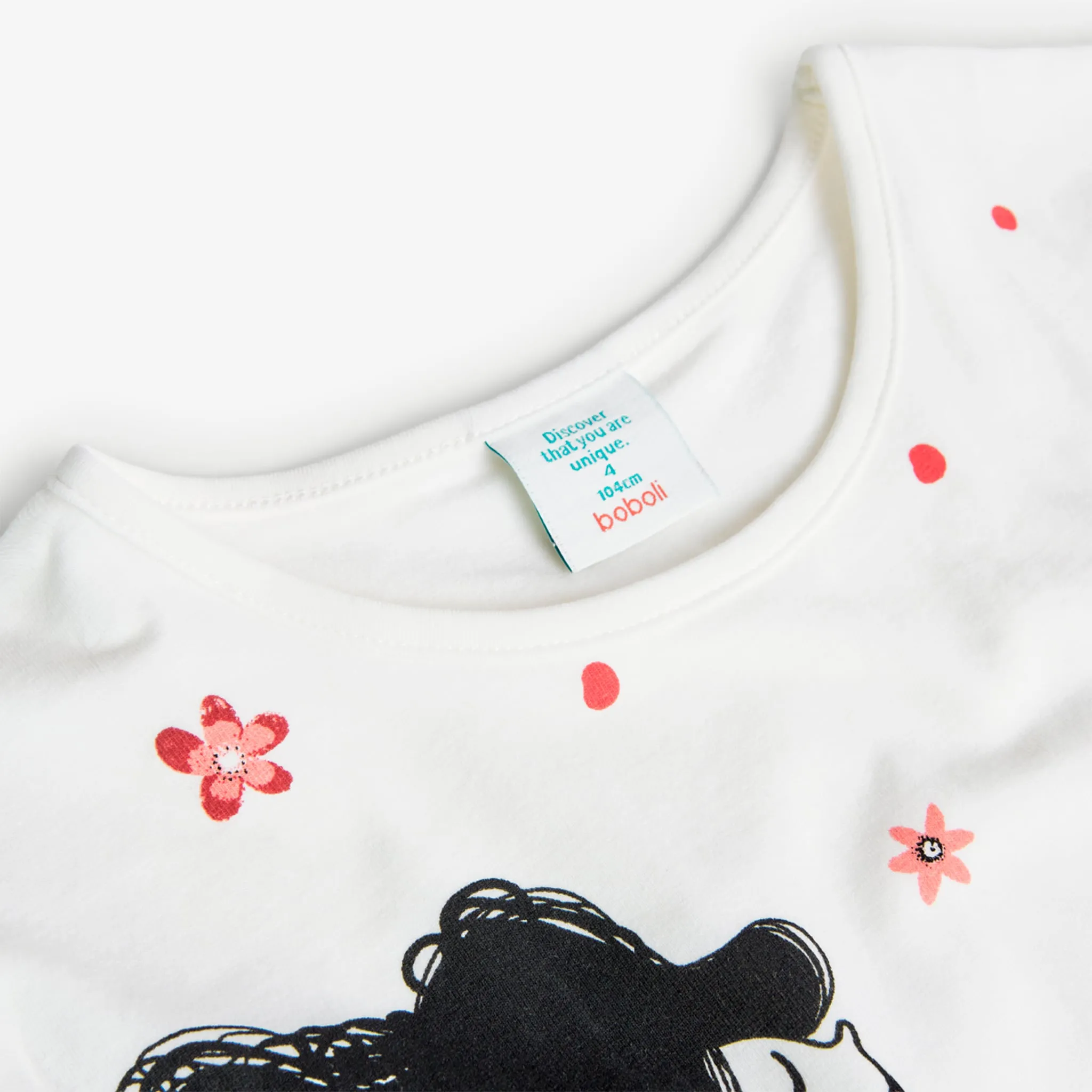 Boboli T-Shirt Vélo Fleurs 4-8ans