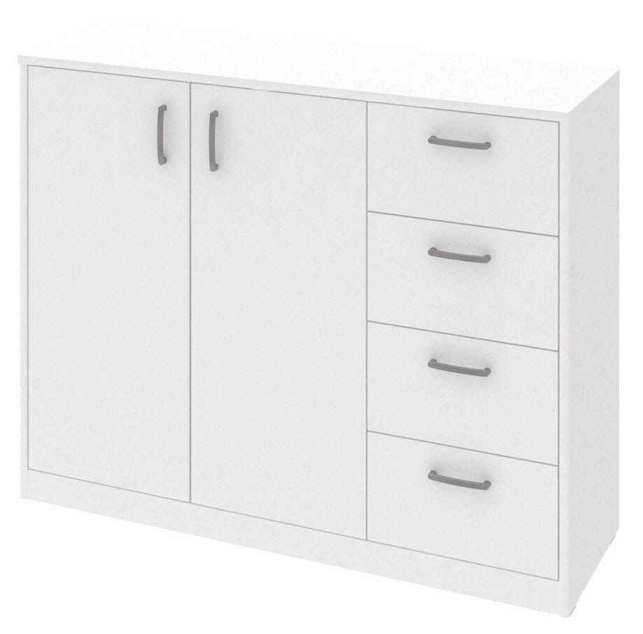 Kommode Mega Typ 29 Weiß 106x85x37 cm