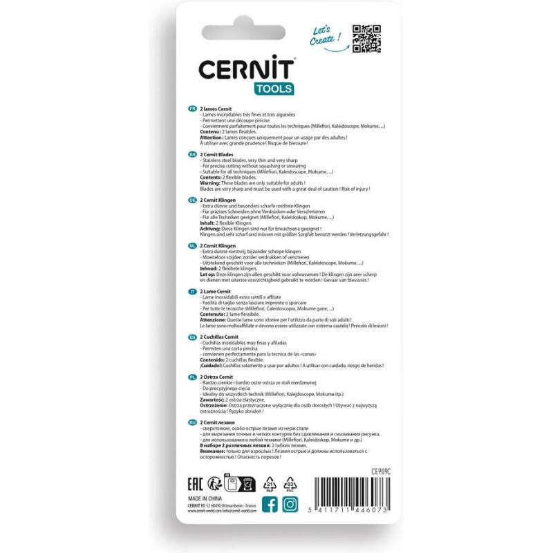 Cernit 2 lames flexibles - Acier