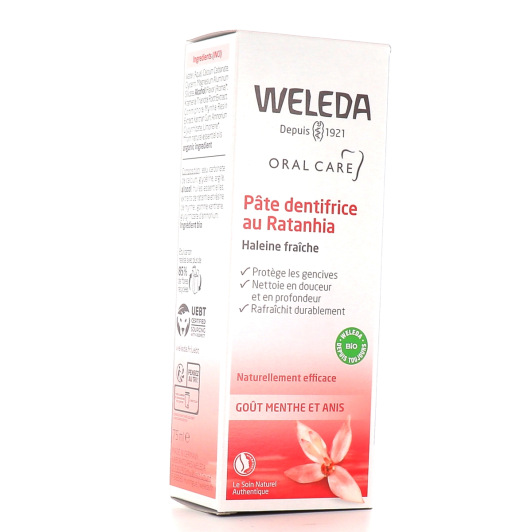 Pâte dentifrice au Ratanhia Weleda