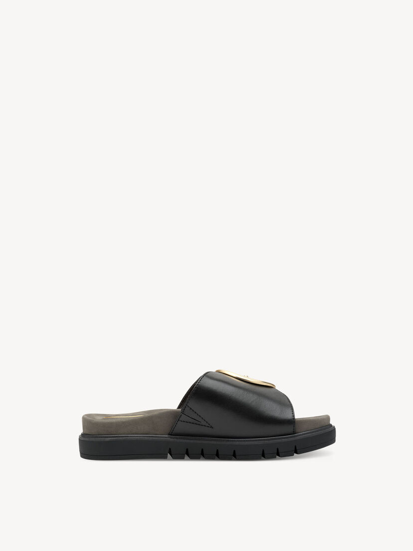 Leren Slipper - zwart