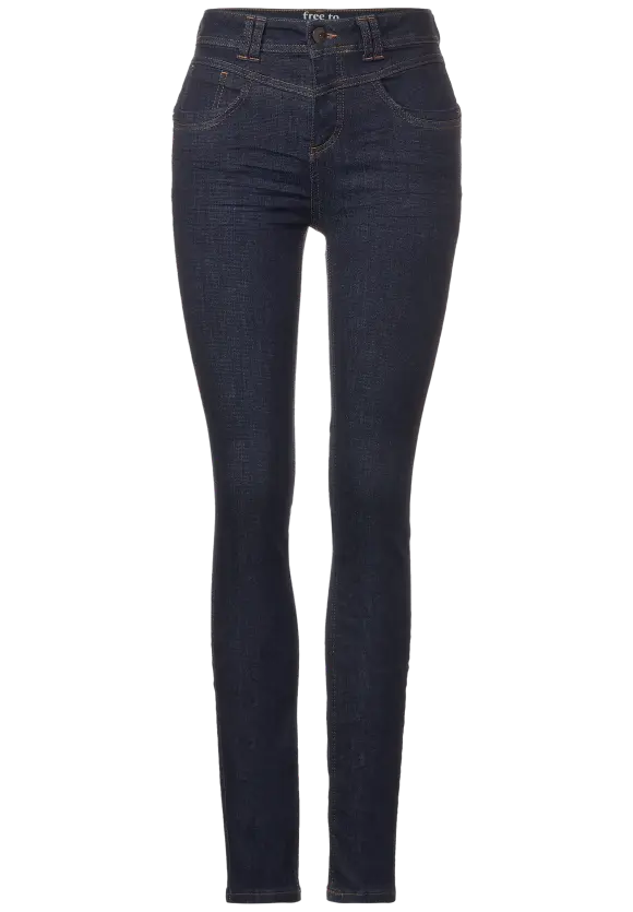 Slim Fit Free to Move Jeans - deep indigo rinsed wash
