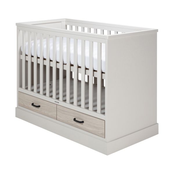 Kidsmill Newport Ledikant 60 x 120 cm - Oatmeal / Eiken