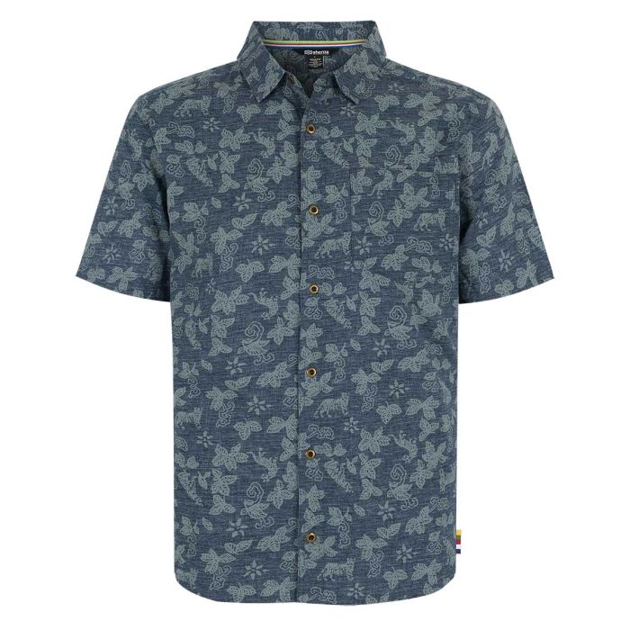 Tiger Floral SS Shirt Men herreskjorte