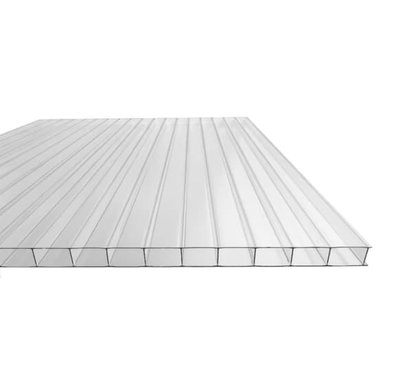 Stykke drivhus flerveggsark / klar polykarbonat 700x1500mm - 4mm, 4stk.