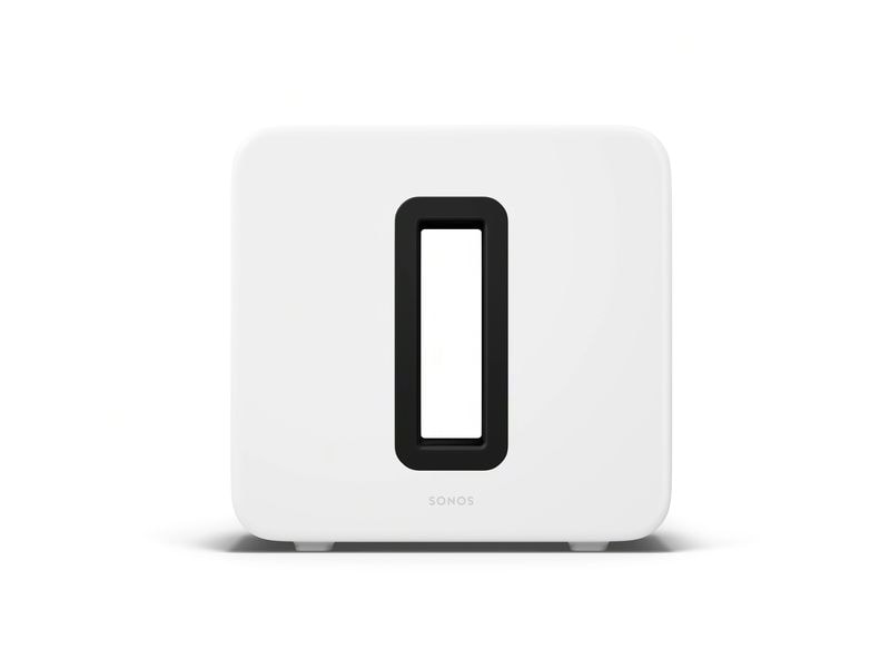 Sonos Subwoofer Sub Gen 4 Weiss Subwoofer für einen raumfüllenden Klang, bei dem Sie jeden Akkord, jede Basslinie und jeden Schlagzeugschlag hören können