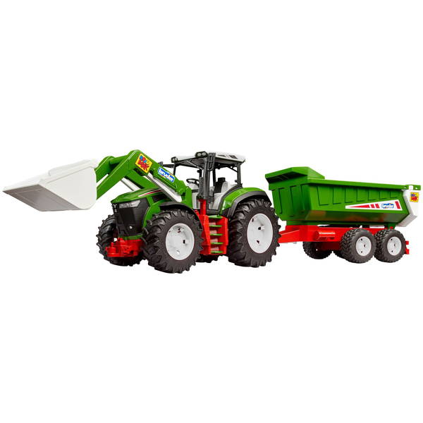 bruderbruder   ROADMAX Traktor mit Frontlader und Kippanhänger