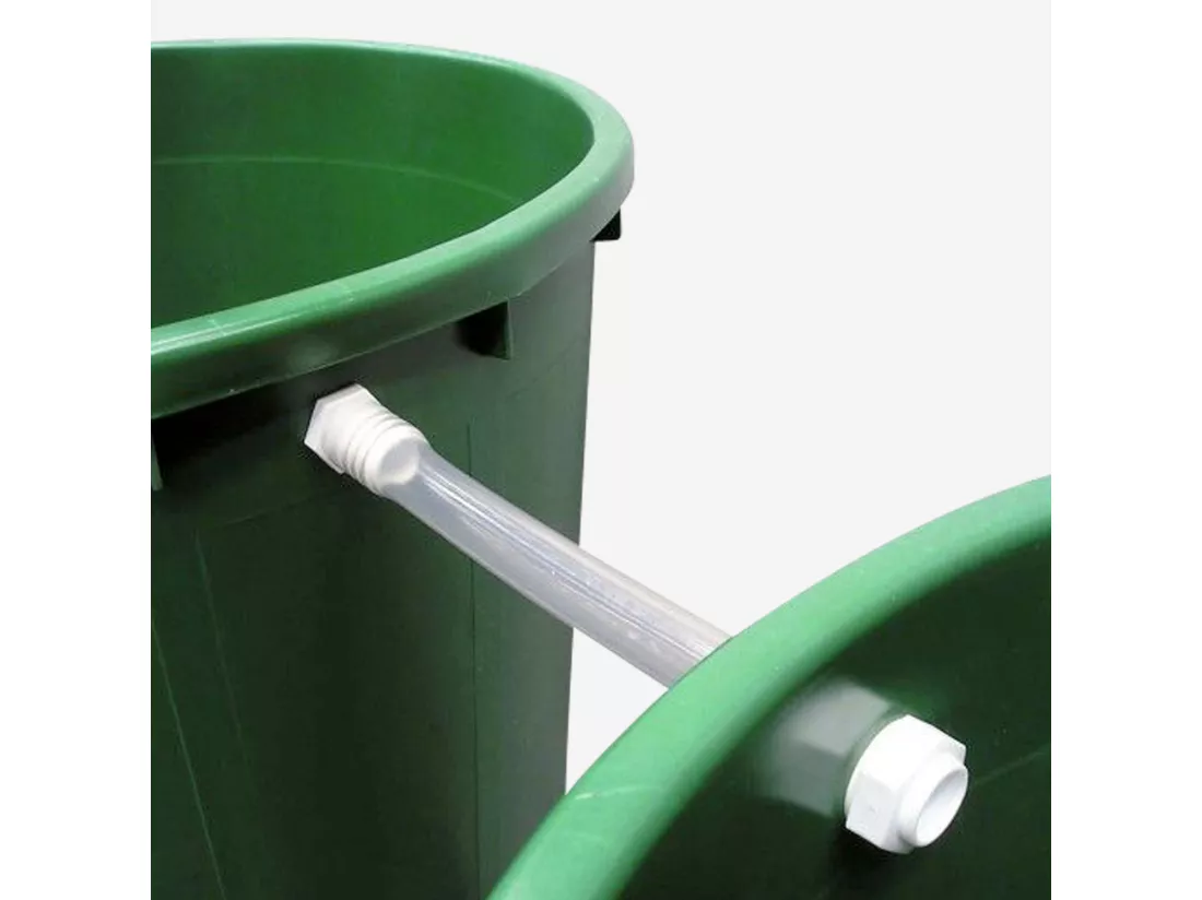 Kit de connexion pour récupérateurs d'eau mâle / mâle 20/27. L 20 x l 34 x H 4cm