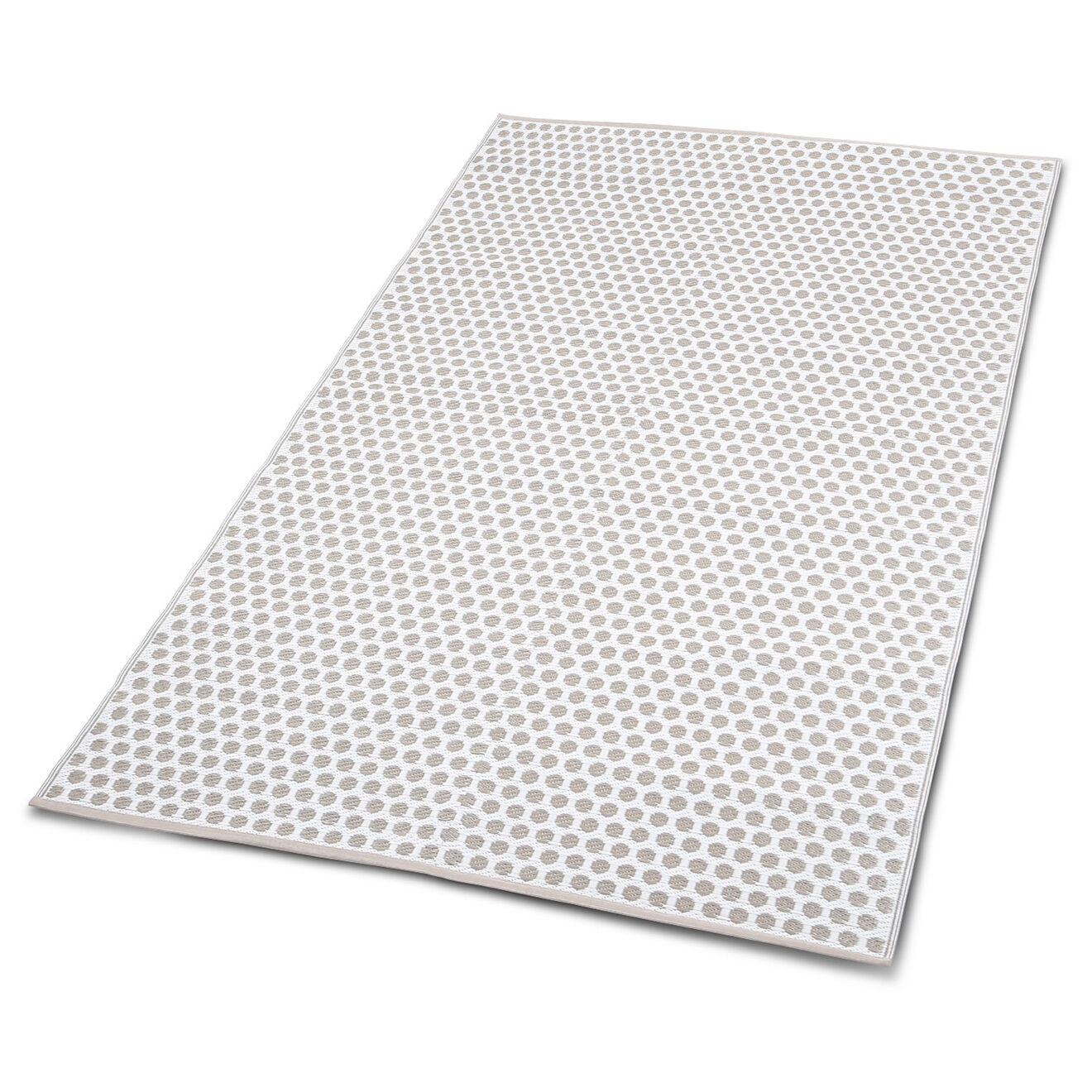 Pratik Garden Tapis extérieur manila blanc/beige - 120x180 cm