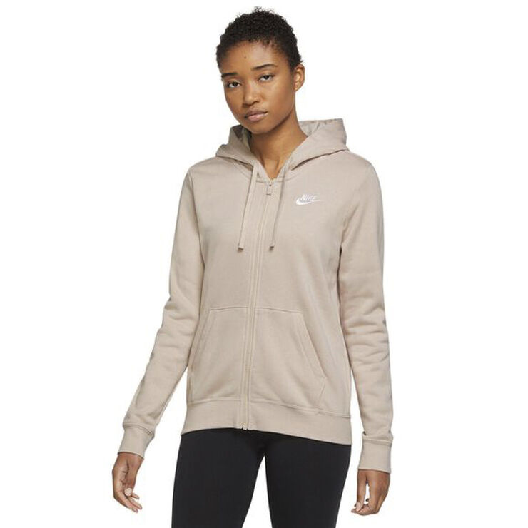 Nike Sportswear Club Fleece Full Zip hættetrøje Brun