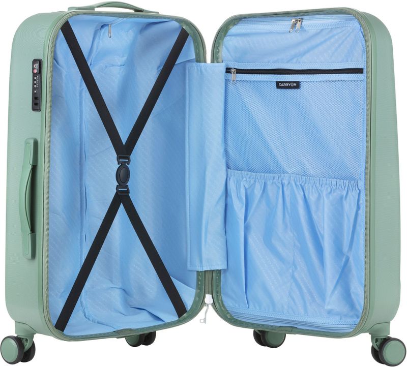 CarryOn - Skyhopper - Ruimbagage Koffer - Olijf - Uitbreidbaar