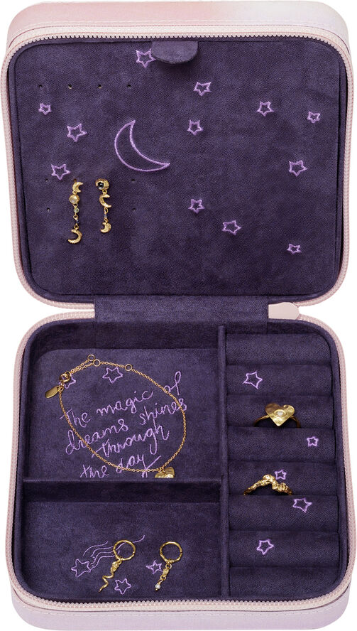 Maanesten Jewelry Box moon and stars rose Multicolor