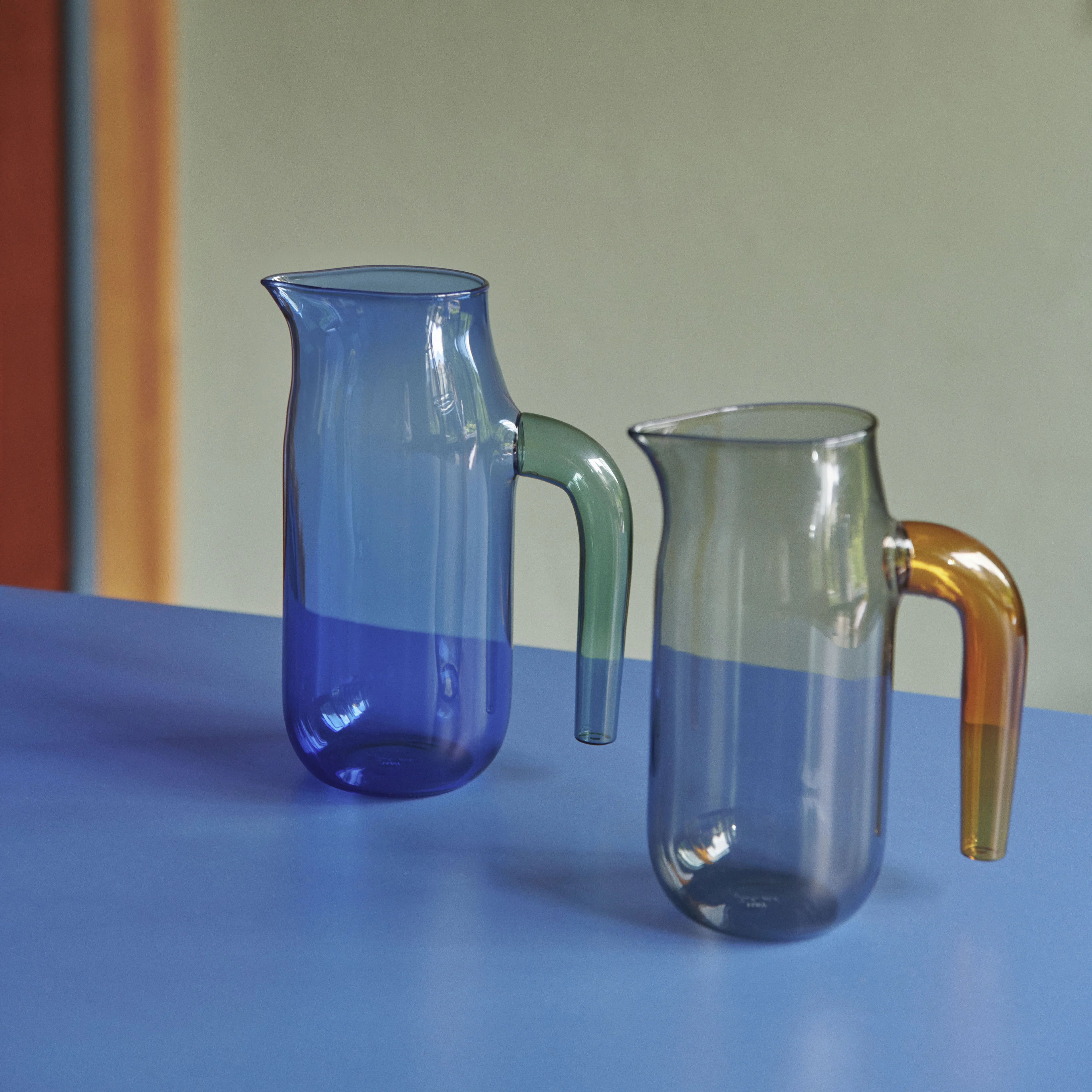 JUG XL - Carafe verre | Bleu