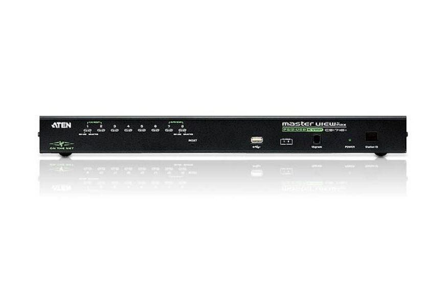 KVM Switch CS1708I Version Remote up to 1920x1200<br>8-Port-PS/2-USB-KVM-over-IP-Switch