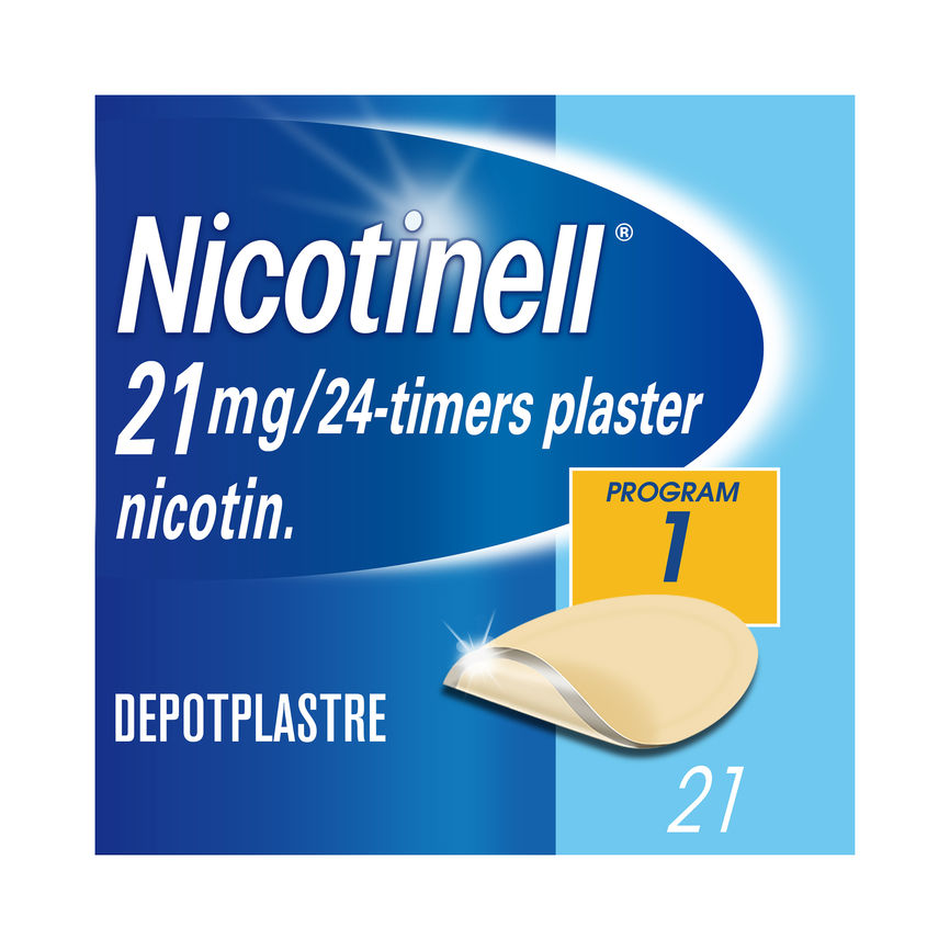 Nicotinell 21 mg/24 timer depotplaster, Slutte å røyke