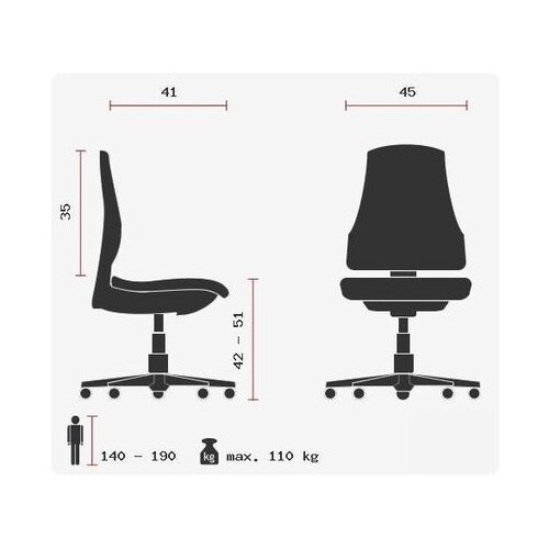 Home Office Bürostuhl SOLAO 100 Stoff mit Armlehnen hjh OFFICE