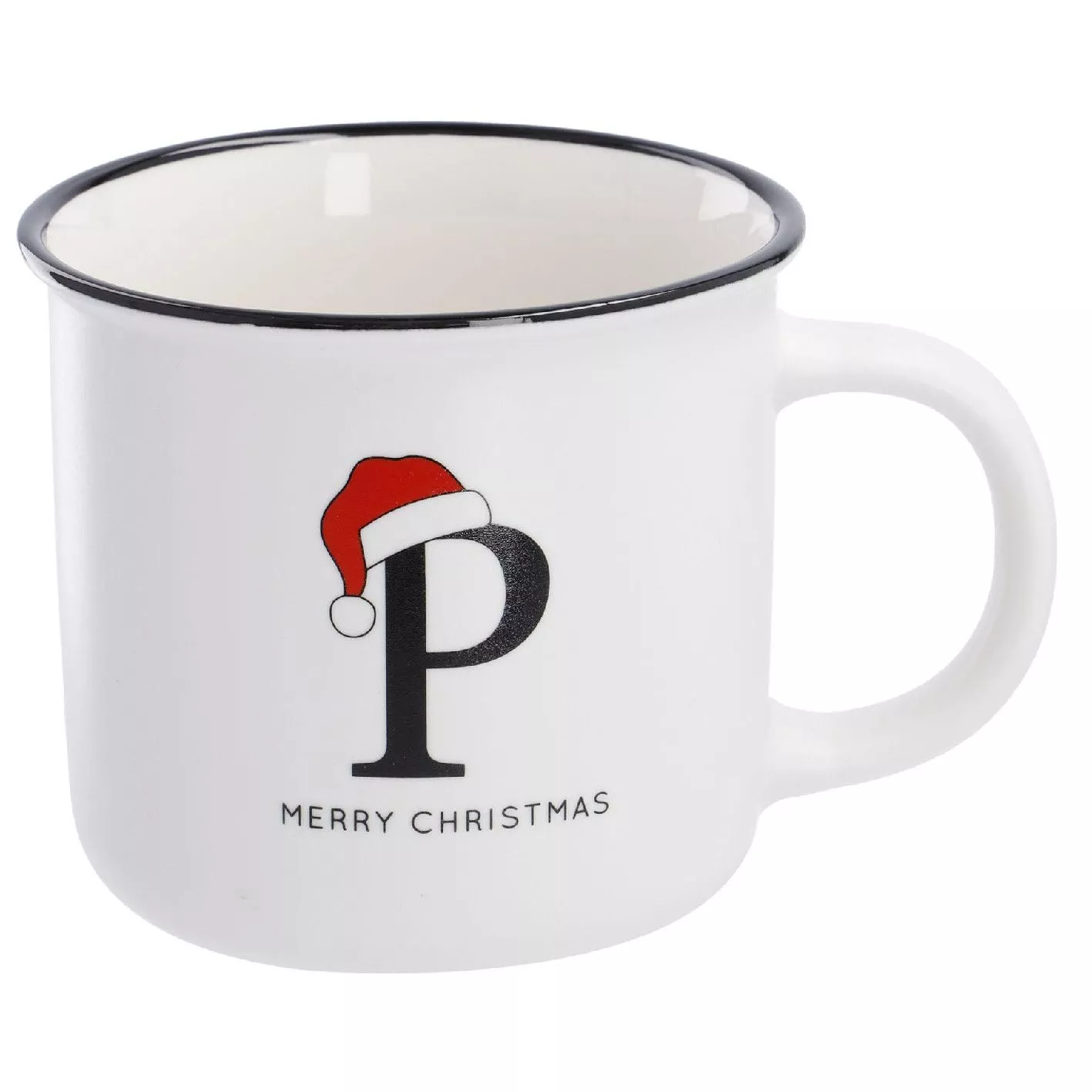 Becher Buchstabe mit Mütze, P, 380 ml