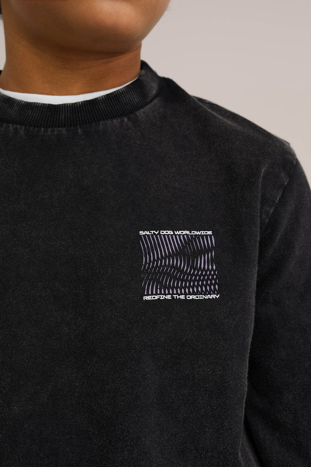 WE Fashion sweater zwart