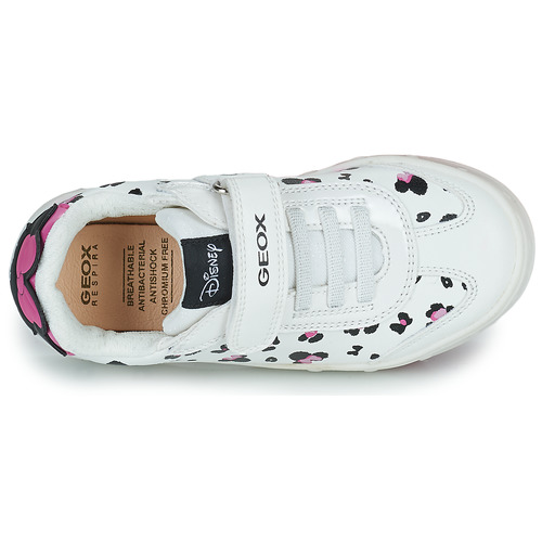 Geox - J SKYLIN GIRL - Blanc / Noir / Rose