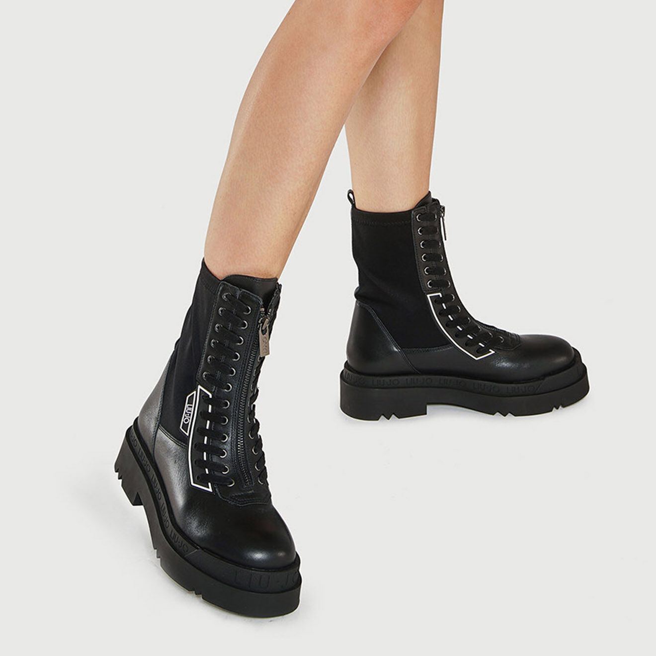 Liu-Jo Boots en Cuir Lena noires