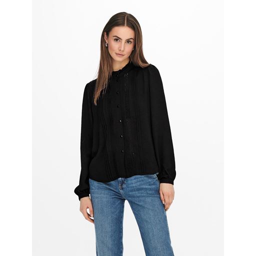 JDY Ellis Lace Bluse, Black, 38