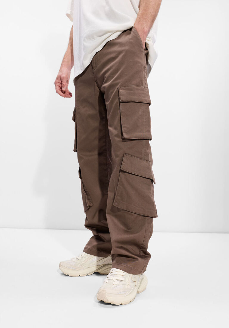 bruine represent cargobroeken cargo pant