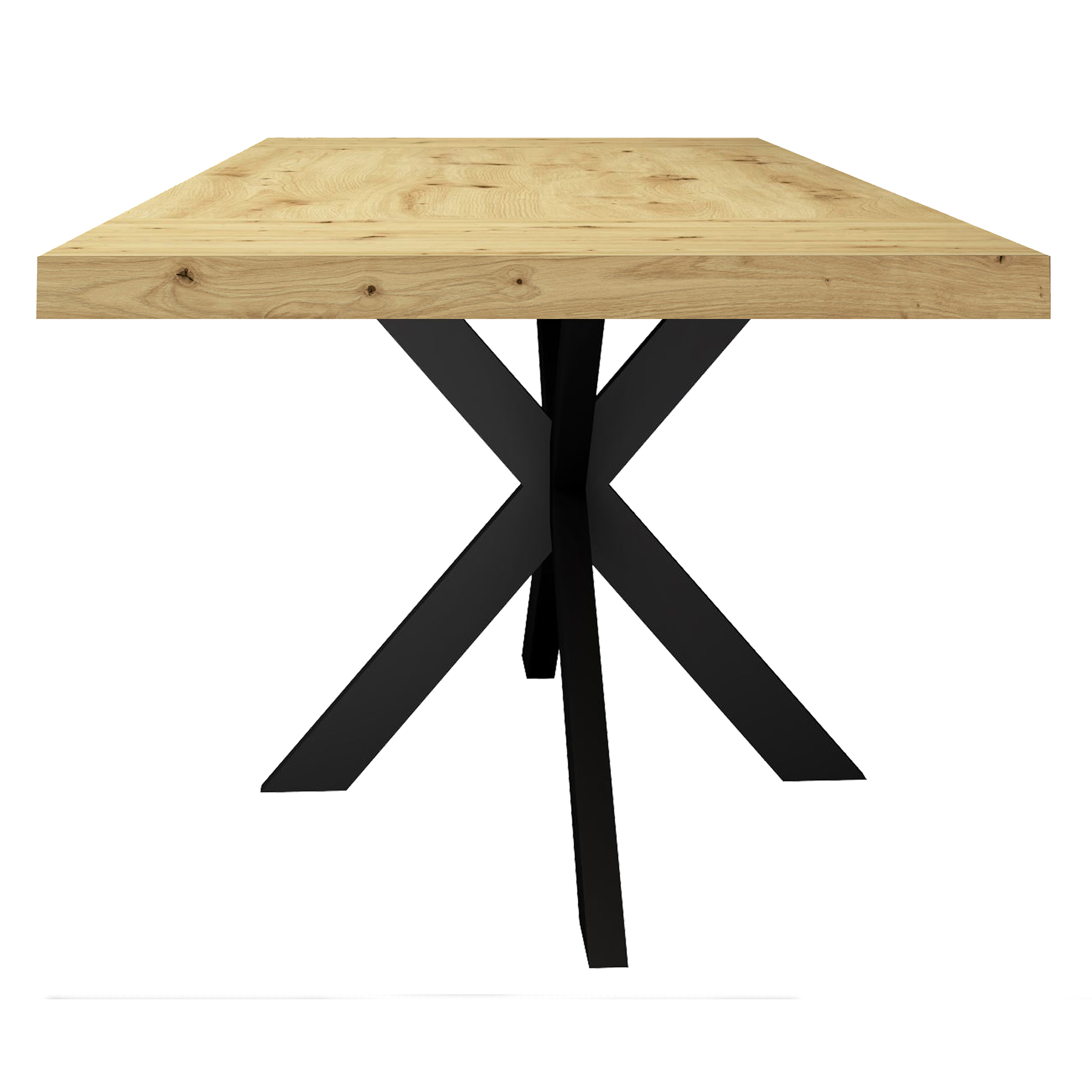 Esstisch - Artisan Eiche - schwarz - 175 cm