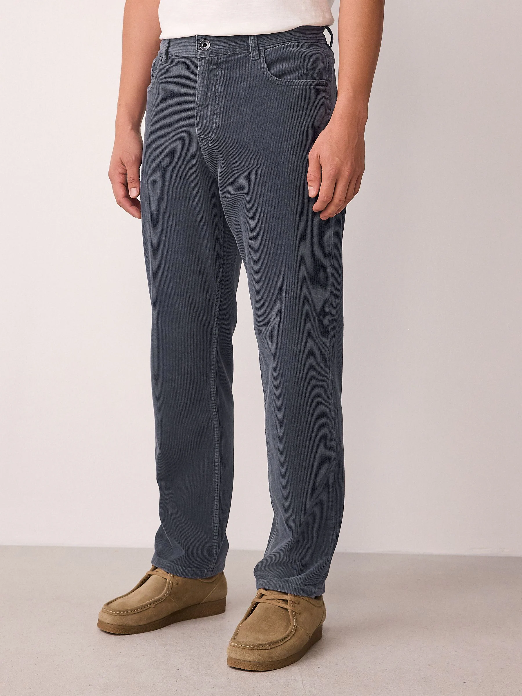 Blauw - Corduroy 5 Pocket Stretch Trousers