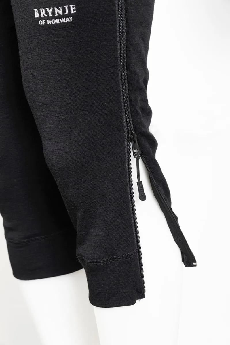 Brynje Arctic Zip-Off Longs 3/4 Legs Black