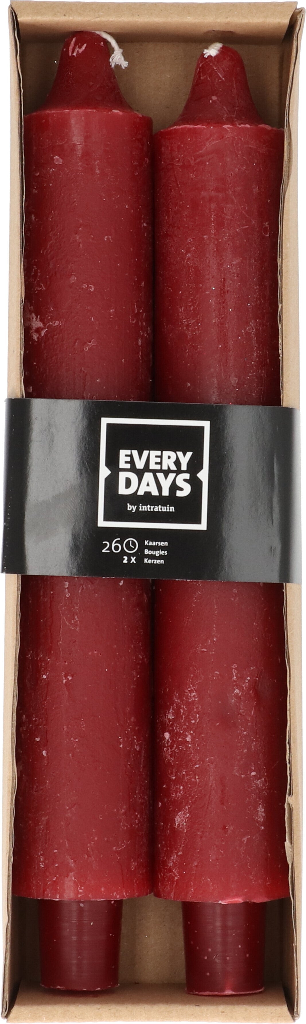 Everydays dinerkaars Rustic rood 26 uur 2 stuks