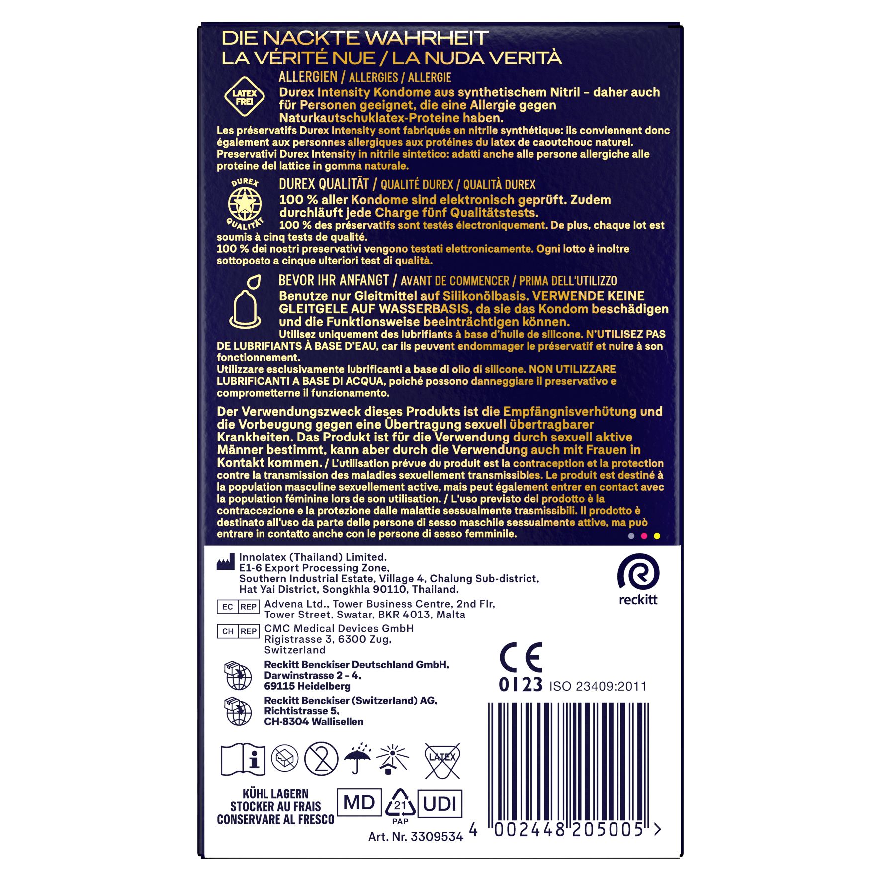 DUREX Intensity Präservativ extra gross 8 Stk