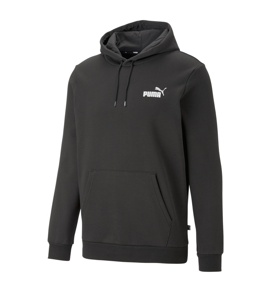 Moletom Puma Essentials+ com logo bicolor, preto