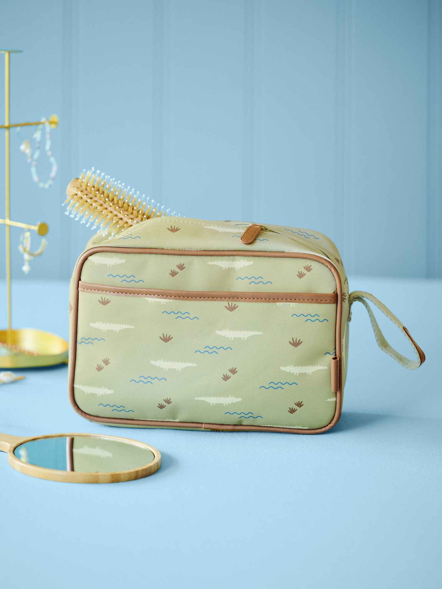 Toilettaske | 24 x 17 x 7 cm. | Moss Green | Fresk