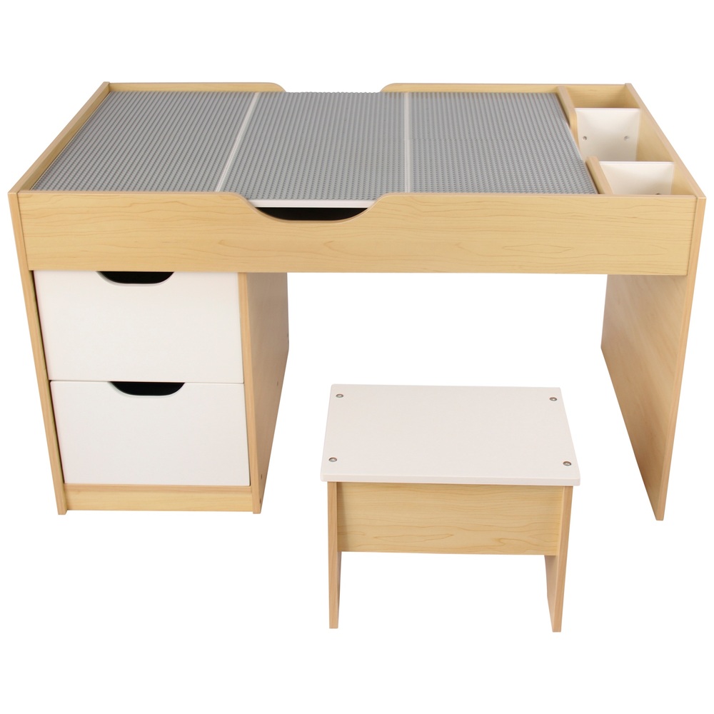 Build 'n Store Aufbewahrungstisch und Hocker aus Holz