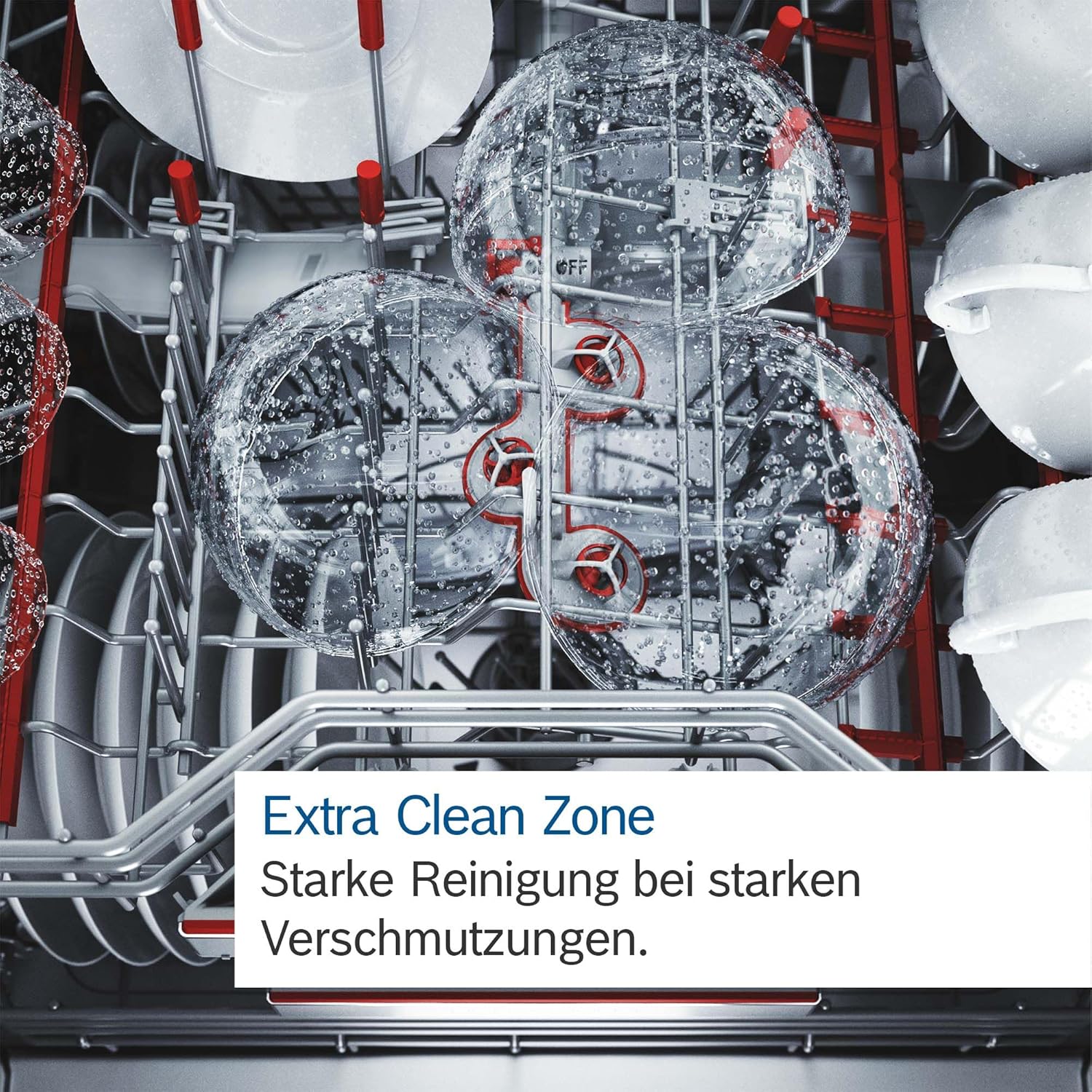 Bosch SMI6ECS12E Serie 6, Smarter Geschirrspüler Teilintegriert 60 cm, Besteckschublade, Spülmaschine Made in Germany, besonders leise, starke Reinigung, Extra Trocknen, Programmassistent, Edelstahl