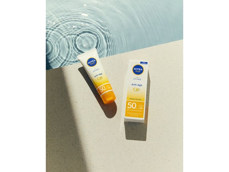NIVEA SUN Sonnencreme UV Face Anti-Age and Anti-Pigments LS Sofortiger Sonnenschutz schützt vor Hautalterung und Pigmentflecken