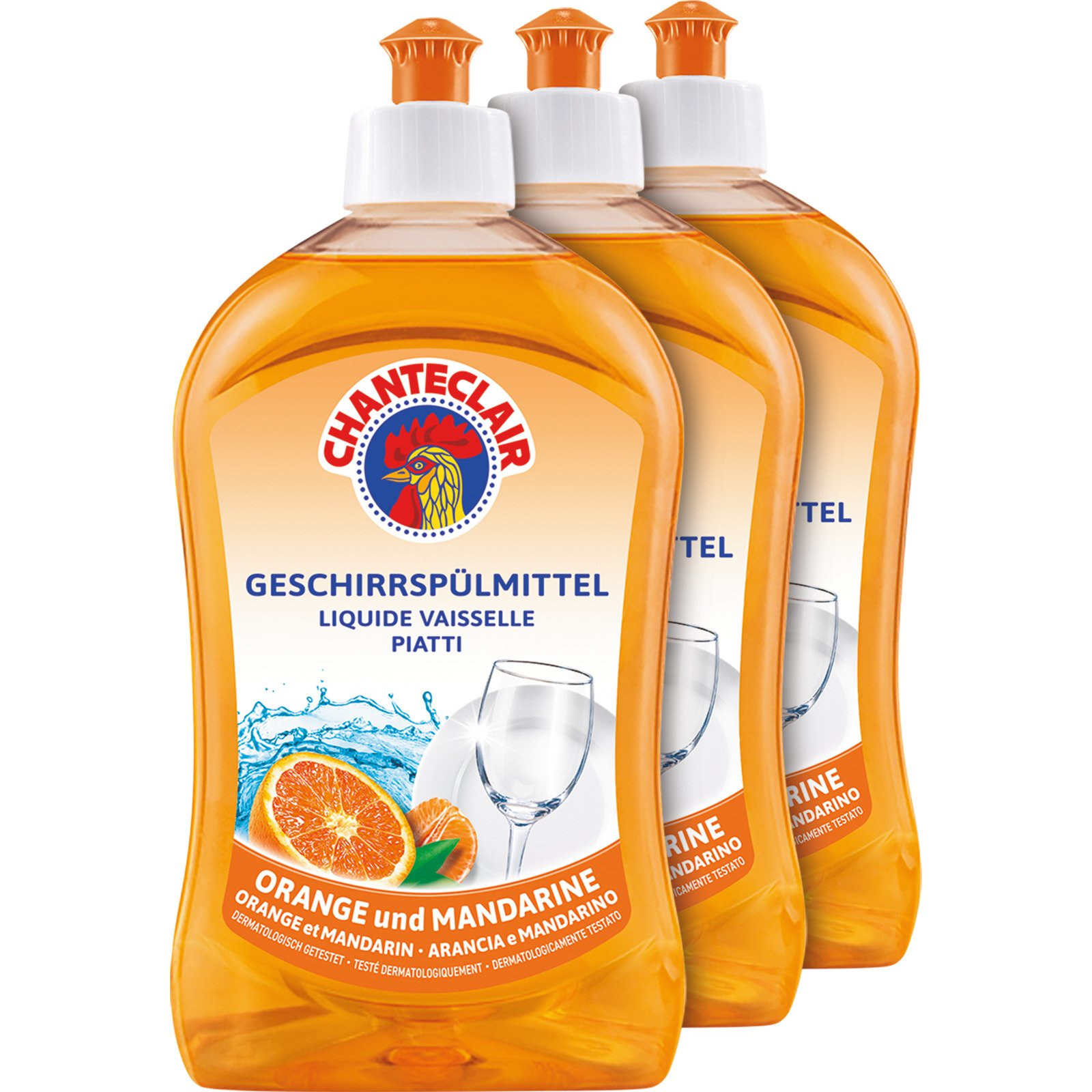 Chanteclair Handabwaschmittel Orange 3 x 500 ml