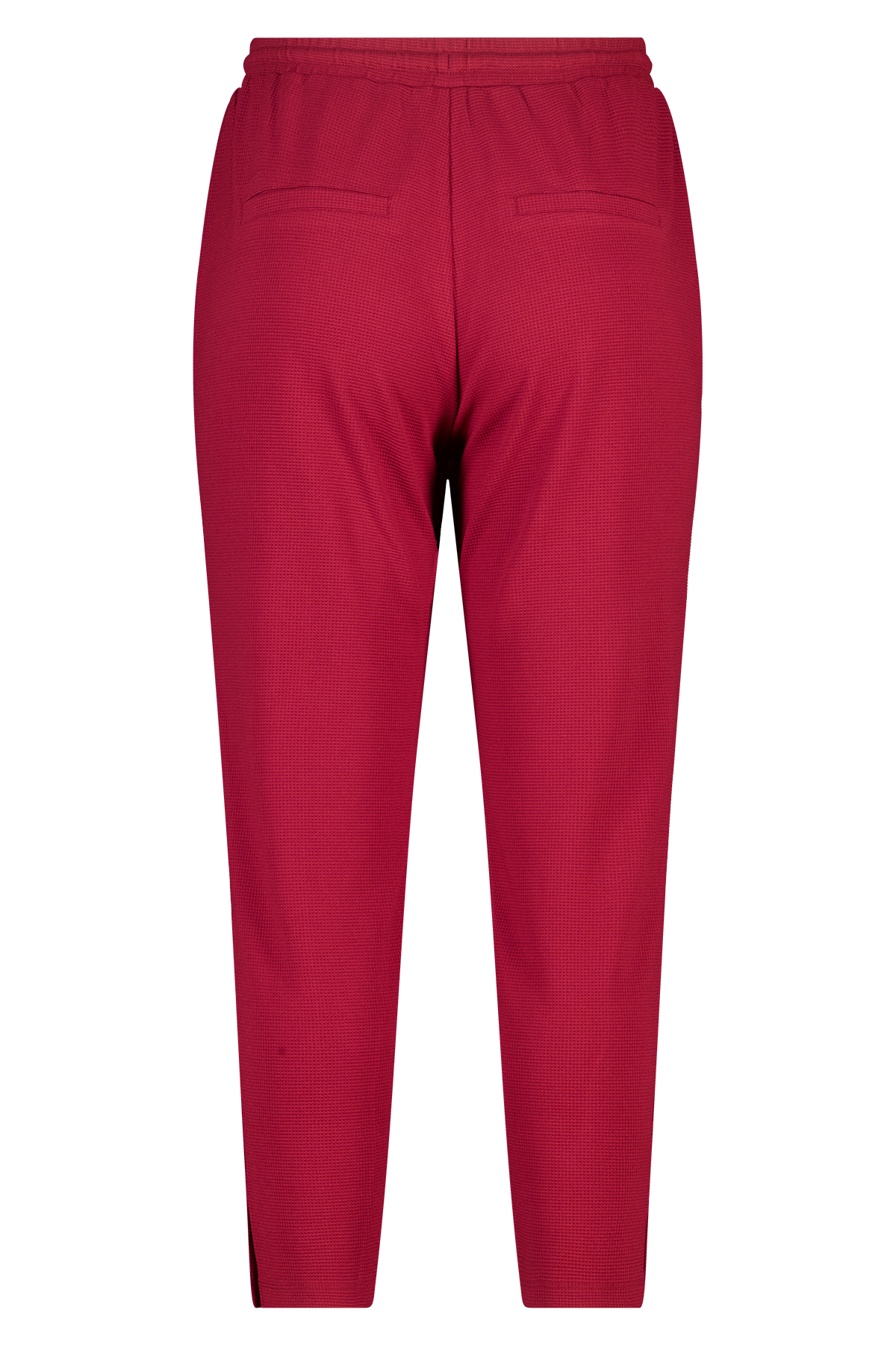 Broek met siernaad Bessen rood