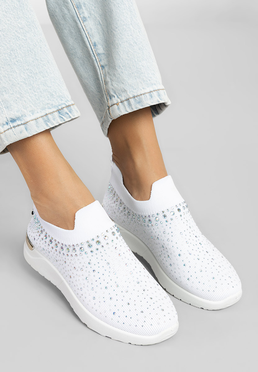 Baskets pour femme blancs Marcie